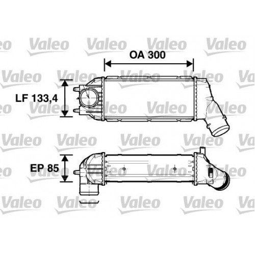 Ψυγείο Intercooler PEUGEOT 307 2001 - 2005 ( 3A ) ( 3C ) VALEO 817638