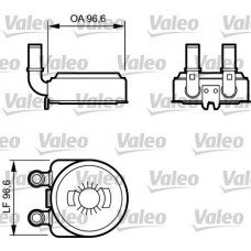 Ψυγείο Λαδιού PEUGEOT 206 2000 - 2008 ( CC ) VALEO 817705