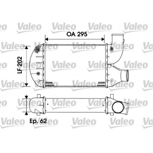 Ψυγείο Intercooler FIAT BRAVA 1995 - 2003 ( 182 ) VALEO 817883