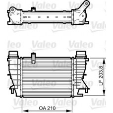 Ψυγείο Intercooler NISSAN TIIDA 2007 - 2011 ( C11 ) VALEO 818264