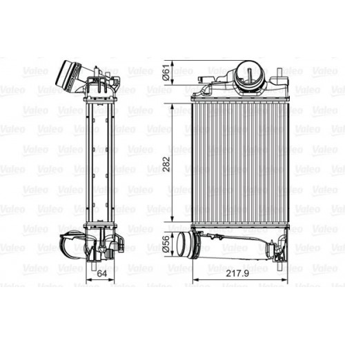 Ψυγείο Intercooler NISSAN QASHQAI 2013 - 2017 VALEO 818295