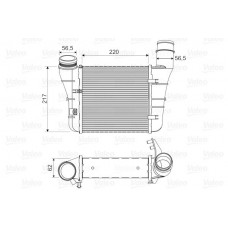 Ψυγείο Intercooler AUDI A4 2005 - 2008 ( 8E )( 8H ) VALEO 818669