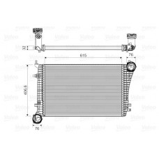 Ψυγείο Intercooler VW GOLF 2004 - 2008 ( Mk5 ) VALEO 818675