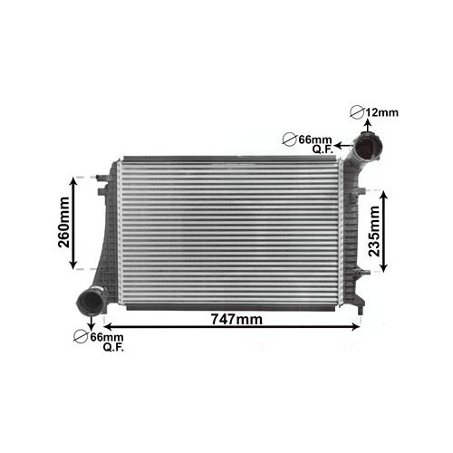 Ψυγείο Νερού VW PASSAT 2000 - 2005 ( 3B3 ) VALEO 018506375