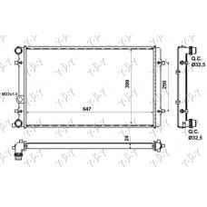 Ψυγείο Νερού AUDI A3 2000 - 2003 ( 8L ) VALEO 062006340
