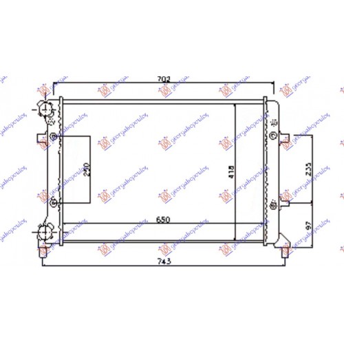 Ψυγείο Νερού AUDI A3 2003 - 2005 ( 8P ) VALEO 062806350