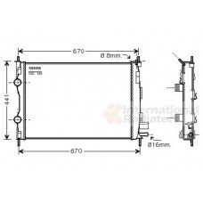 Ψυγείο Νερού OPEL COMBO 2004 - 2010 VALEO 028606365