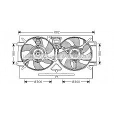 Βεντιλατέρ Νερού SEAT CORDOBA 1995 - 1997 ( 6K ) VALEO 041406460
