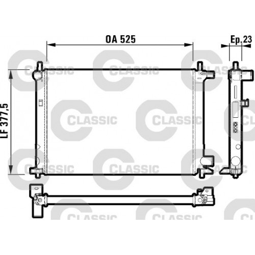 Ψυγείο Νερού FORD FIESTA 1996 - 1999 ( Mk4a ) VALEO 053006345