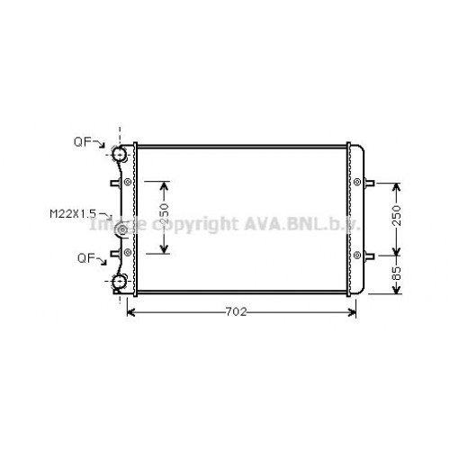 Ψυγείο Νερού AUDI TT 1998 - 2006 ( 8Ν ) VALEO 072106340 Ψυγείο Νερού AUDI TT 1998 - 2006 ( 8Ν ) VALEO 072106340