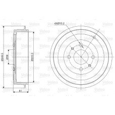 Ταμπούρο FIAT BRAVA 1995 - 2003 ( 182 ) VALEO 237021