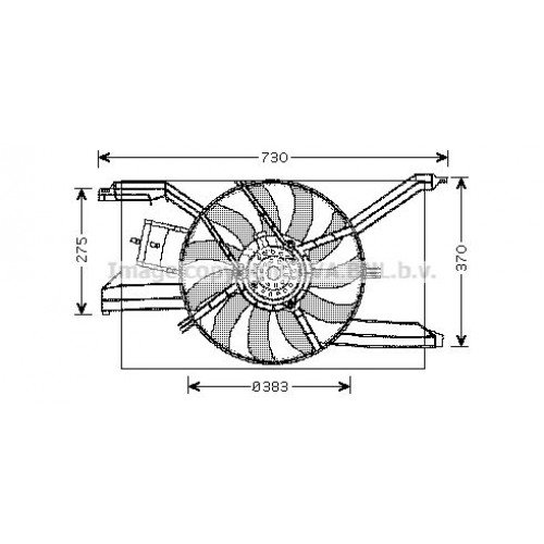 Βεντιλατέρ Νερού FIAT CROMA 2005 - 2009 ( 194 ) VALEO 293106440