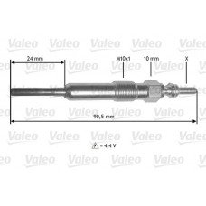 Προθερμαντήρας SUZUKI GRAND VITARA 2006 - 2009 ( JB ) VALEO 345172