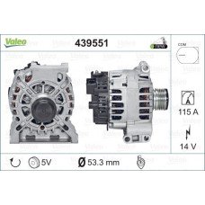 Δυναμό/Εναλλάκτης MERCEDES A CLASS 2004 - 2008 ( W169 ) VALEO 439551