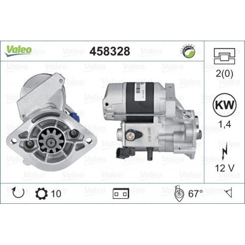 Μίζα TOYOTA COROLLA 2002 - 2004 ( E120 ) VALEO 458328 Μίζα TOYOTA COROLLA 2002 - 2004 ( E120 ) VALEO 458328