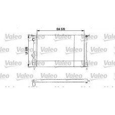 Ψυγείο Νερού RENAULT 19 1992 - 1995 ( L53 ) ( B53 ) ( C53 ) VALEO 730551