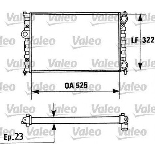 Ψυγείο Νερού VW POLO CLASSIC 1996 - 2006 ( 6KV2 ) VALEO 730948 Ψυγείο Νερού VW POLO CLASSIC 1996 - 2006 ( 6KV2 ) VALEO 730948