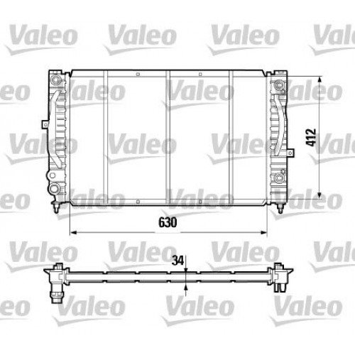 Ψυγείο Νερού VW PASSAT 2000 - 2005 ( 3B3 ) VALEO 731755