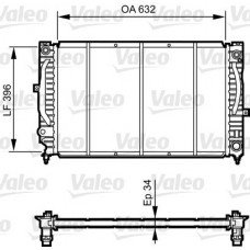 Ψυγείο Νερού VW PASSAT 2000 - 2005 ( 3B3 ) VALEO 731756