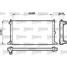 Ψυγείο Νερού VW SHARAN 2000 - 2010 ( 7M ) VALEO 732790