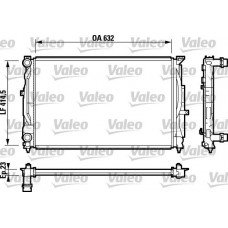 Ψυγείο Νερού VW PASSAT 2000 - 2005 ( 3B3 ) VALEO 732811