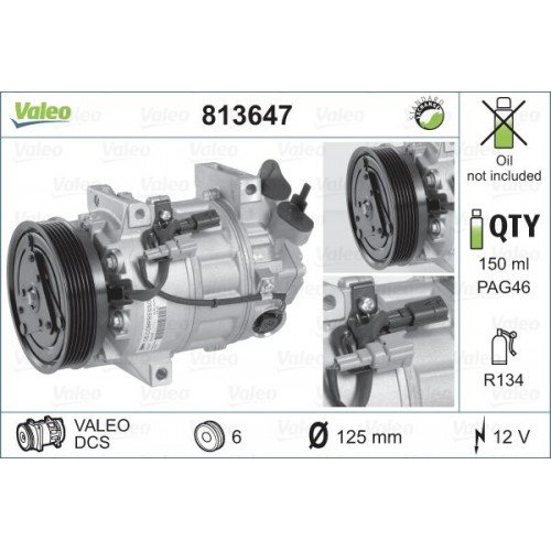 Συμπιεστής A/C (Κομπρέσορας) RENAULT LAGUNA 2007 - 2012 VALEO 813647