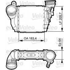 Ψυγείο Intercooler VW GOLF 1998 - 2004 ( Mk4 ) VALEO 817557
