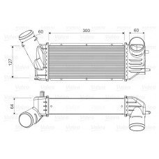 Ψυγείο Intercooler PEUGEOT 307 2001 - 2005 ( 3A ) ( 3C ) VALEO 818648