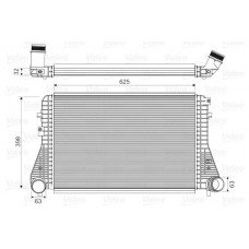 Ψυγείο Intercooler VW GOLF 2008 - 2013 ( Mk6 ) VALEO 818674