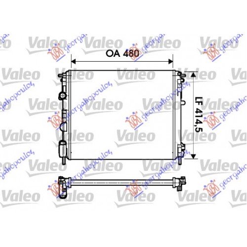 Ψυγείο Νερού RENAULT CLIO 2001 - 2005 VALEO 011306325