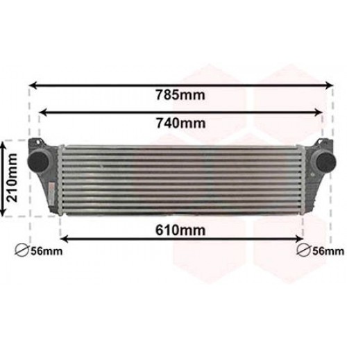 Ψυγείο Intercooler MERCEDES VITO 2010 - 2015 ( W639 ) 030206220 Ψυγείο Intercooler MERCEDES VITO 2010 - 2015 ( W639 ) 030206220