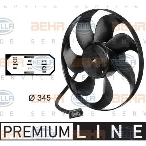 Βεντιλατέρ VW NEW BEETLE 2005 - 2011 ( 9C1 ) VIKA 8EW 009 144-531