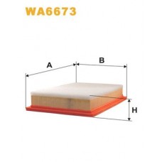Φίλτρο αέρα VW SHARAN 2000 - 2010 ( 7M ) WIX FILTERS WA6673