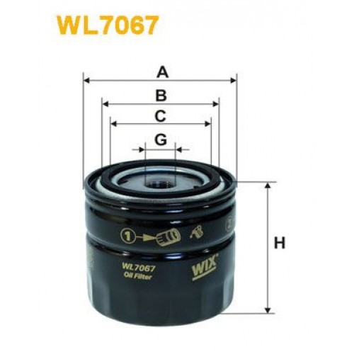 Φίλτρο λαδιού LADA SAMARA 1988 - 1996 ( 2108 ) ( 2109 ) WIX FILTERS WL7067 Φίλτρο λαδιού LADA SAMARA 1988 - 1996 ( 2108 ) ( 2109 ) WIX FILTERS WL7067