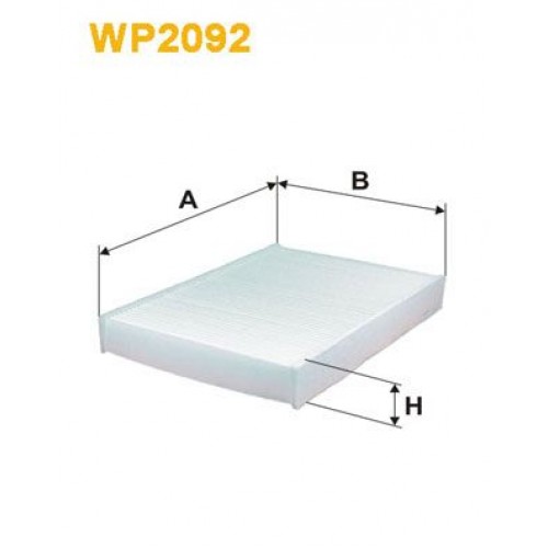 Φίλτρο αέρα εσωτερικού χώρου SEAT Mii 2013 - WIX FILTERS WP2092 Φίλτρο αέρα εσωτερικού χώρου SEAT Mii 2013 - WIX FILTERS WP2092