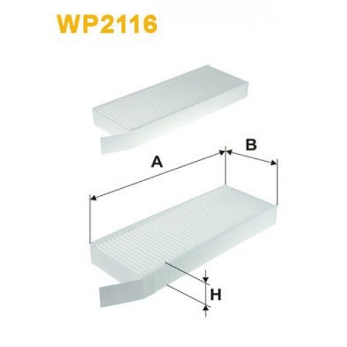 Φίλτρο αέρα εσωτερικού χώρου PEUGEOT 308 2014 - 2017 WIX FILTERS WP2116
