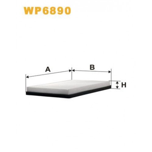 Φίλτρο αέρα εσωτερικού χώρου VW PASSAT 1989 - 1993 ( 3A2 - 35I ) WIX FILTERS WP6890