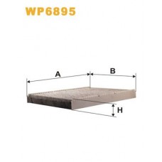 Φίλτρο αέρα εσωτερικού χώρου VW NEW BEETLE 2005 - 2011 ( 9C1 ) WIX FILTERS WP6895