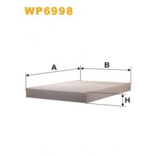 Φίλτρο αέρα εσωτερικού χώρου AUDI A4 2005 - 2008 ( 8E )( 8H ) WIX FILTERS WP6998