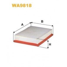 Φίλτρο αέρα TOYOTA AVENSIS 2009 - 2012 ( T270 ) WIX FILTERS 0