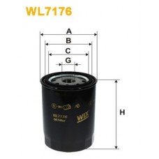 Φίλτρο λαδιού PEUGEOT 406 1996 - 1999 ( 8B ) WIX FILTERS WL7176
