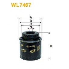 Φίλτρο λαδιού VW GOLF 2004 - 2008 ( Mk5 ) WIX FILTERS WL7467