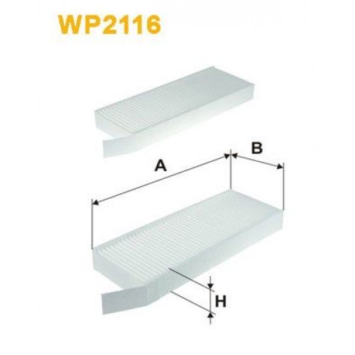 Φίλτρο αέρα εσωτερικού χώρου PEUGEOT 308 2014 - 2017 WIX FILTERS WP2116