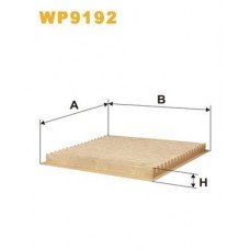Φίλτρο αέρα εσωτερικού χώρου TOYOTA YARIS 2003 - 2006 ( XP10 ) WIX FILTERS WP9192