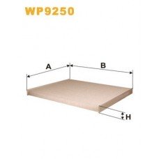 Φίλτρο αέρα εσωτερικού χώρου OPEL CORSA 2006 - 2011 ( D ) WIX FILTERS WP9250