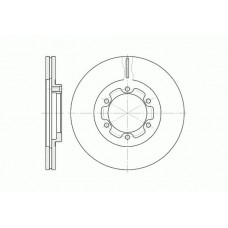 Δισκόπλακες ISUZU TROOPER 1987 - 1991 ( UBS ) WOKING D6188.10