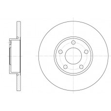 Δισκόπλακες AUDI 100 1991 - 1995 ( 4A ) ( C4 ) WOKING D6327.00