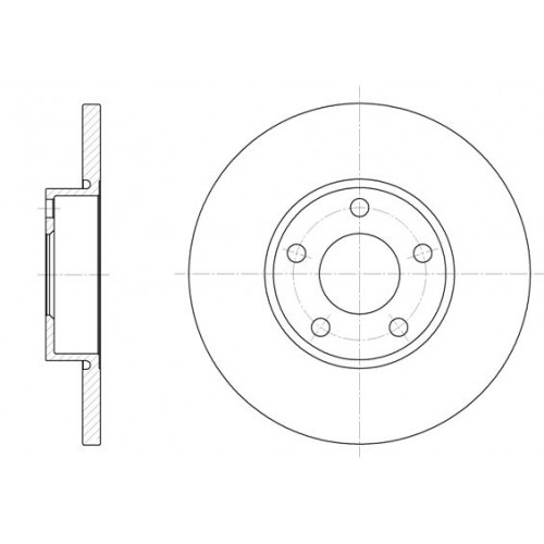 Δισκόπλακες AUDI 100 1991 - 1995 ( 4A ) ( C4 ) WOKING D6327.00 Δισκόπλακες AUDI 100 1991 - 1995 ( 4A ) ( C4 ) WOKING D6327.00