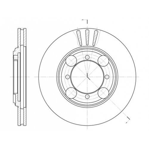 Δισκόπλακες HYUNDAI COUPE 1999 - 2001 ( RD ) WOKING D6375.10