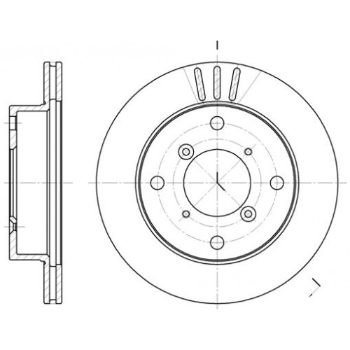 Δισκόπλακες SUZUKI ALTO 1999 - 2002 ( SH ) WOKING D6399.10